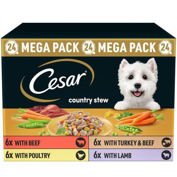 Cesar Tray Country Stew Chick&V 24x150g