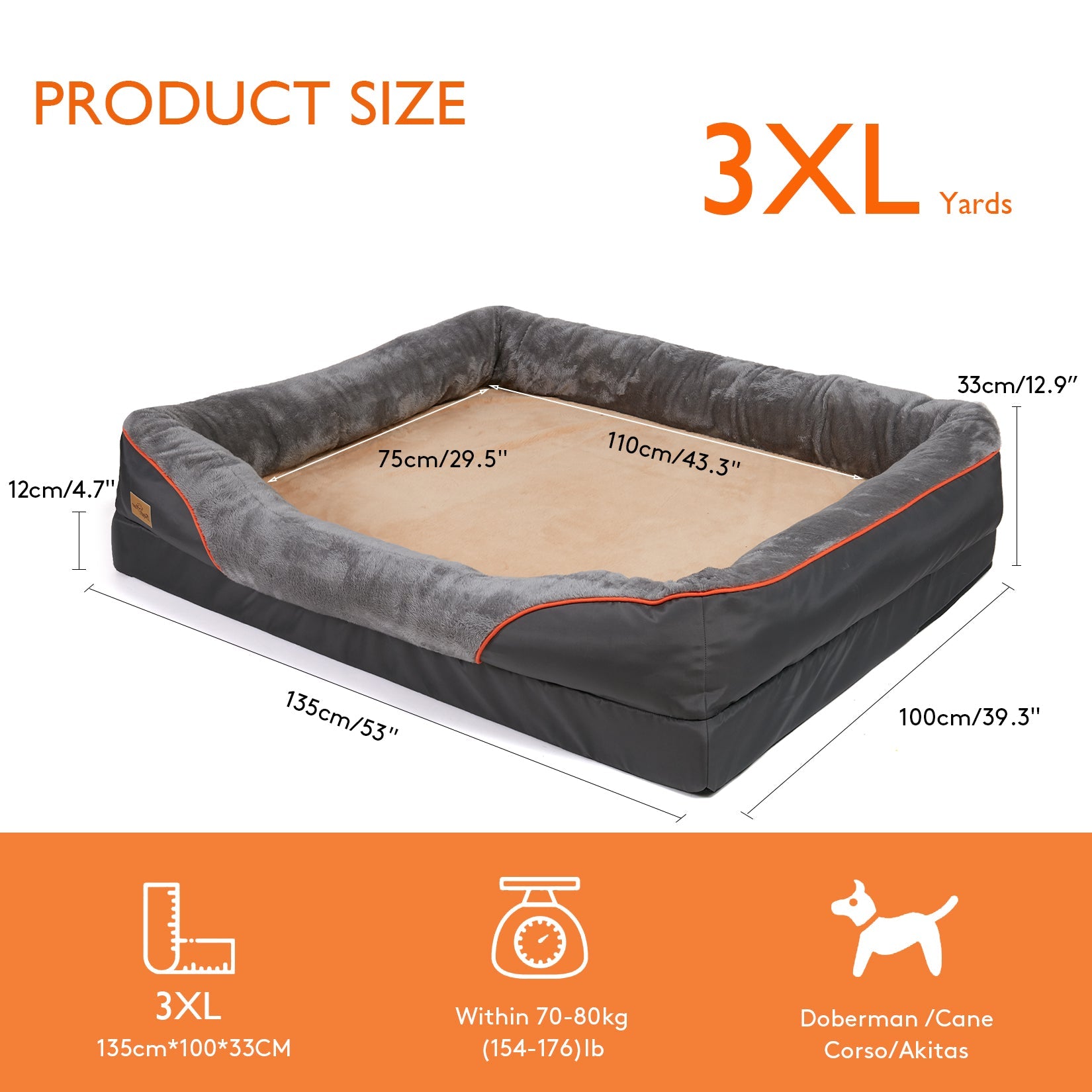 3XL Orthopaedic Dog Bed