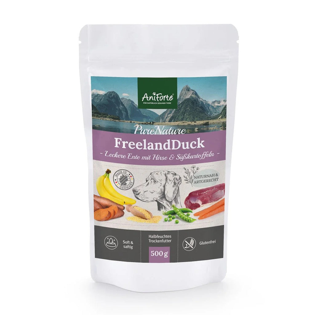 AniForte? Semi Moist Cold-Pressed Dog Food Duck