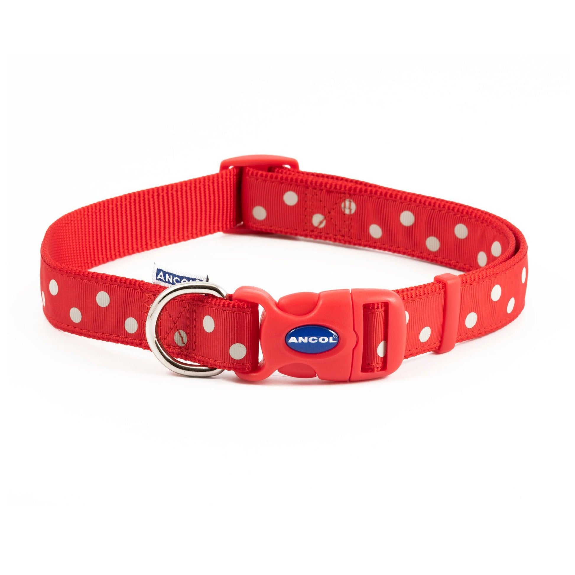 Ancol Vintage Red Polka Col S5-9