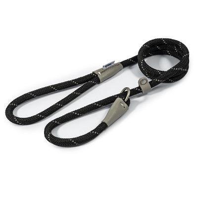 Ancol Viva Rope Refl Slp Lead Blk1cm
